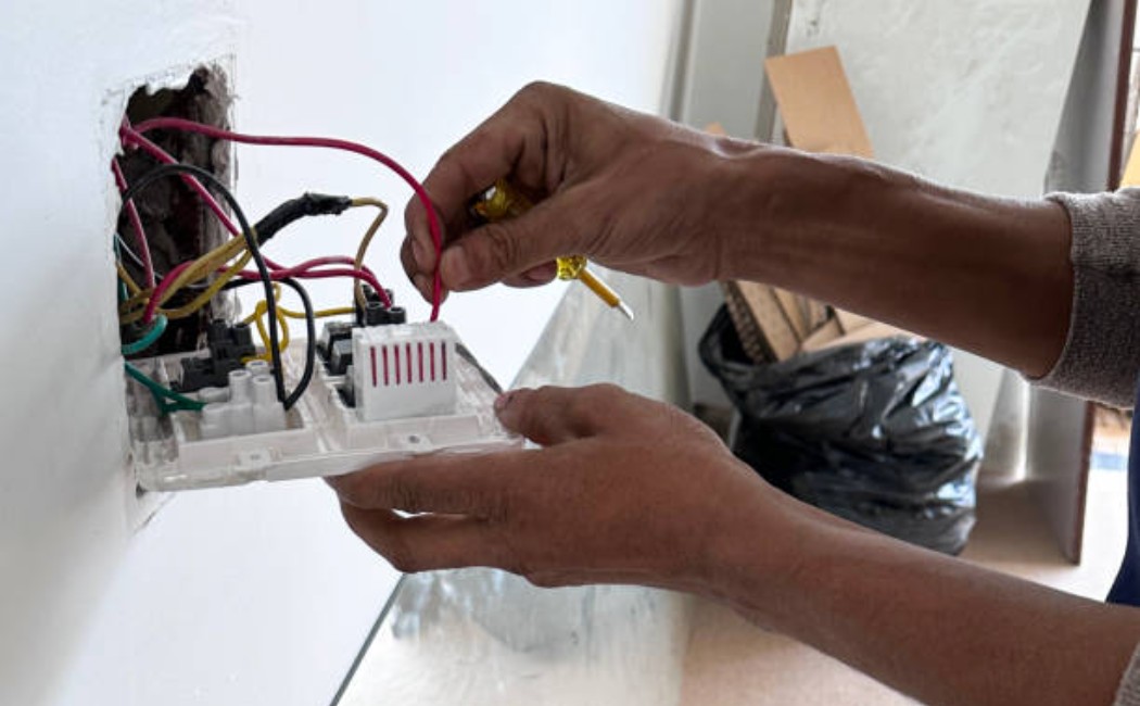 Dusty attic loft with sunlight through the window, ladder, and old bricks